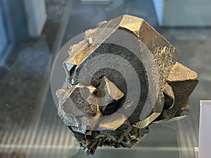 Pyrite from Quiruvilca, Peru or Pyrit aus Quiruvilca, Peru Minerals and crystals in the exhibition Mount SÃ¤ntis - Switzerland