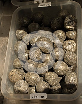 Pyrite Tumbled Stones gem stone as mineral rock