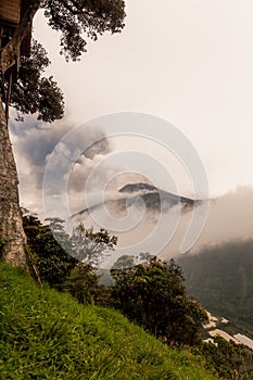 Pyroclastic Powerful Explosion Over Tungurahua Volcano