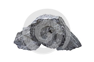 Pyroclastic Rocks isolated on white background. photo