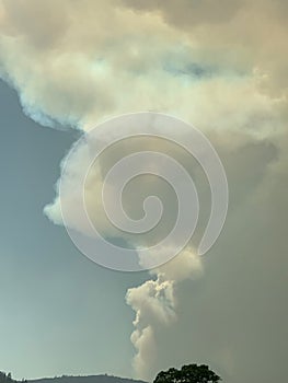 Pyrocumulus Cloud Nearby Janesville, CA photo