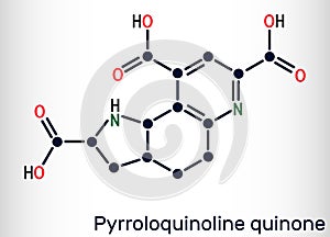 Pyrroloquinoline quinone,  PQQ , methoxatin  C14H6N2O8 molecule. It has a role as a water-soluble vitamin and a cofactor.