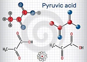 Pyruvic acid pyruvate molecule. It is the simplest of the alph