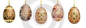 Pysanky easter eggs