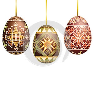 Pysanky easter eggs