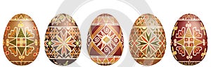 Pysanky easter eggs