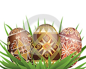 Pysanky easter eggs