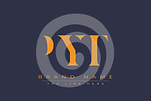 PYT abstract letter logo design