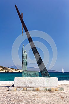 Pythagoras statue, Samos, Greece