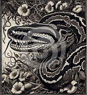 Python is a genus of constricting snakes in the Pythonidae family