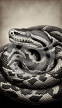 Python is a genus of constricting snakes in the Pythonidae family