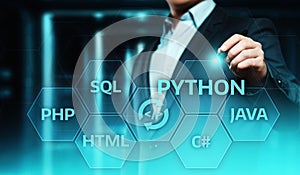Python Programming Language Web Development Coding Concept