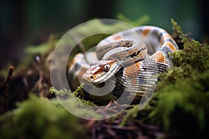 python slithering through ferns