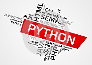 PYTHON word cloud, tag cloud, vector graphics