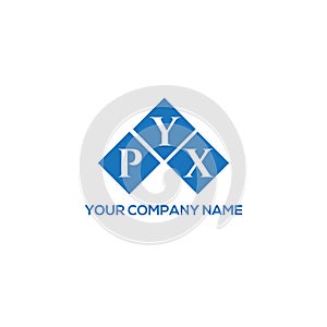 PYX letter logo design on white background. PYX creative initials letter logo concept. PYX letter design