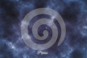 Pyxis star constellation, Brightest Stars , Compass constellation, Pyxis Nautica photo