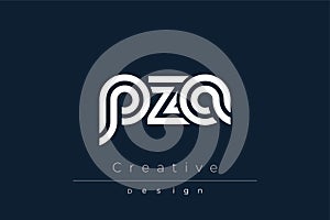 PZA Creative Unique Modern Letter Logo Design