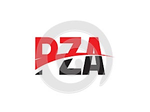 PZA Letter Initial Logo Design Vector Illustration