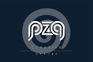 PZQ Creative Unique Modern Letter Logo Design