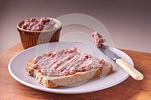 PÃÂ¢tÃÂ© on toast photo