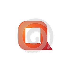 Q letter wave logo