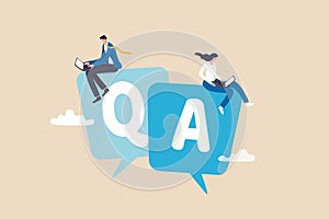 Q and A, question and answers, FAQ frequently asked question, information or solution to solve problem, resolution or advice
