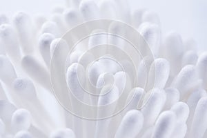 Q tips on white photo