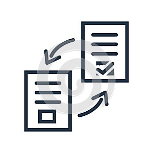 QA icon vector isolated on white background, QA sign