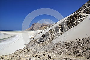 Qalansiyah Beach of Socotra island, Indian ocean, Yemen photo