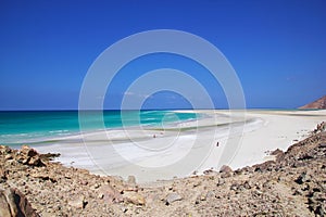 Qalansiyah Beach of Socotra island, Indian ocean, Yemen photo