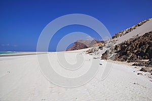 Qalansiyah Beach of Socotra island, Indian ocean, Yemen photo