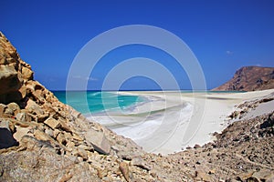Qalansiyah Beach of Socotra island, Indian ocean, Yemen photo
