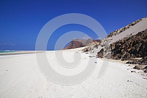 Qalansiyah Beach of Socotra island, Indian ocean, Yemen photo