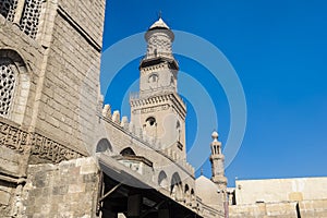 Qalawun complex, Al-Muizz Street, islamic Cairo, Egypt photo