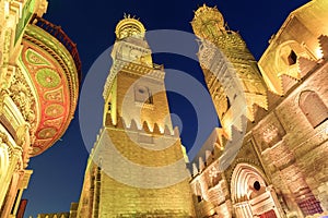 Qalawun complex,El Moez street at night.