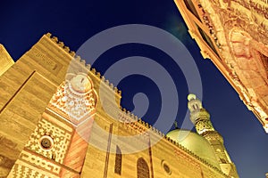 Qalawun complex,El Moez street at night.