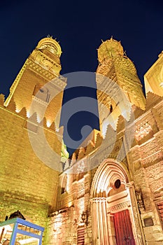 Qalawun complex,El Moez street at night.