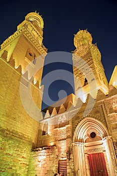 Qalawun complex,El Moez street at night.