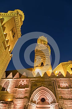 Qalawun complex,El Moez street at night.