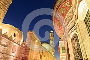 Qalawun complex,El Moez street at night.