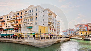 Qanat Quartier at the Pearl in Doha, Qatar photo