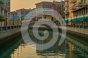 Qanat Quartier The pearl, Doha Qatar after noon shot