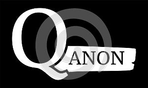QAnon conspiracy theory. Vector Illustration EPS photo