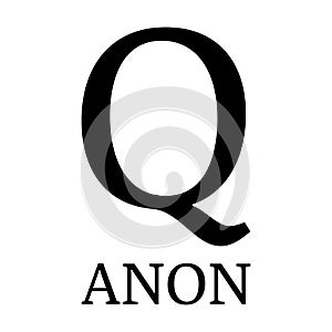 QAnon conspiracy theory. Vector Illustration EPS