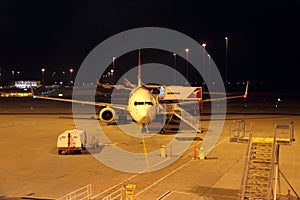 Qantas Airbus A330 Aircraft at Night
