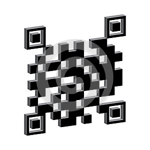 Qar code. Code icon. Computer technology concept. Vector illustration. Stock image.