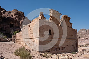 Qasr al Bint Firaun in Petra, Jordan