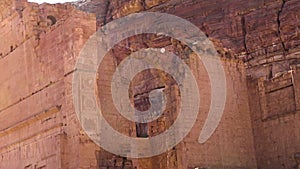 Qasr Al-Bint, the most important temple of the ancient city of Petra, Jordan.