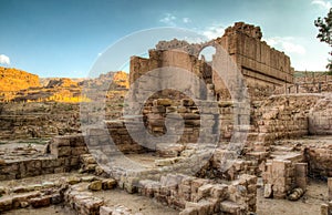 Qasr al Bint in Petra, Jordan