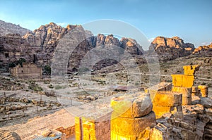 Qasr al Bint in Petra, Jordan